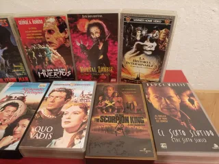 Lote 8 Películas VHS Acción/Terror