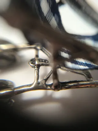 Miniatura passeggino argento 800