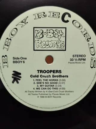 Vinilo Coldcrush Brothers - Troopers LP 1988