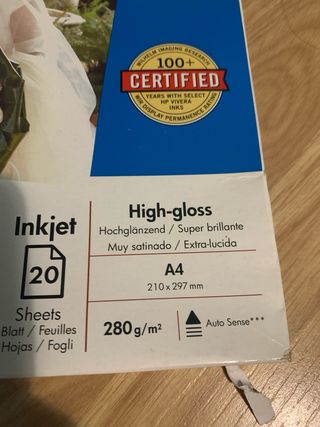 Papel Fotográfico HP Premium Plus