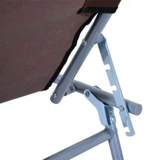 Tumbona plegable con parasol ajustable