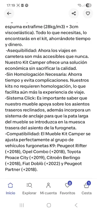 Mueble Camper + Colchón