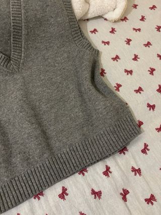 Chaleco Oversized Gris Talla M