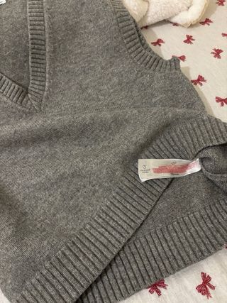 Chaleco Oversized Gris Talla M