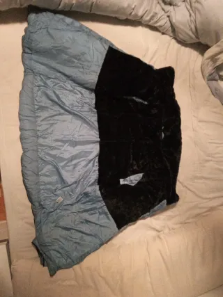 Cazadora azul mujer cremallera