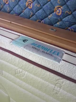 Cama doble con cajones y dos colchones