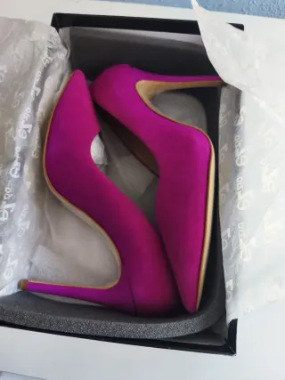 Zapatos tacón buganvilla