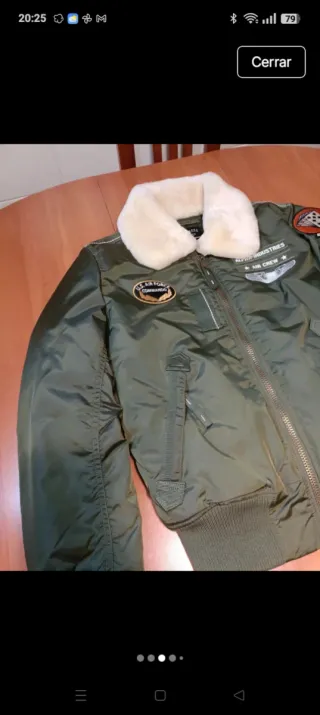 Chaqueta Alpha Industries Talla S Verde