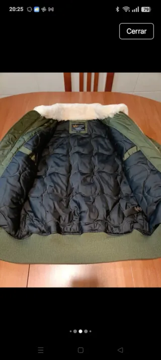 Chaqueta Alpha Industries Talla S Verde