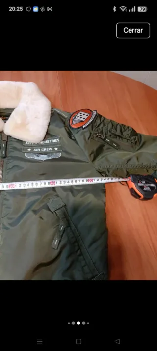 Chaqueta Alpha Industries Talla S Verde