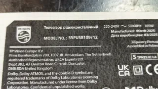 Placa Base TV Philips 55PUS8109/12 Despiece