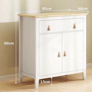 Aparador salón nuevo madera y cuero