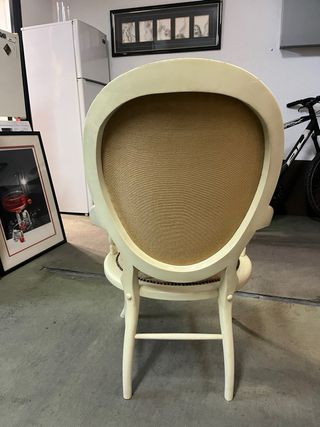 Silla de comedor tapizada floral