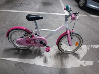 Bici niña 16 4-6 años rosa BTWIN