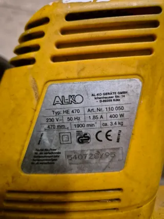 Corta setos eléctrico amarillo