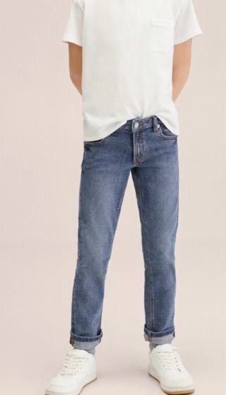 Pantalón vaquero Mango azul