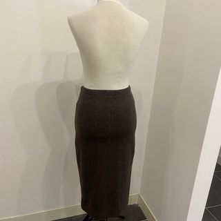 Gonna sartoriale tartan marrone