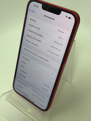 iPhone 14 Rojo 128GB 94% Batería