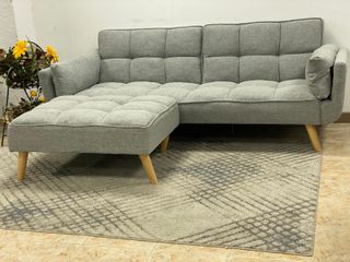 REBAJA TOTAL Sofá 3 Plazas con Puff Movible