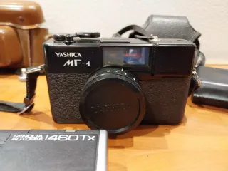 Lote 3  Cámaras fotos Minolta y Yashica y werlisa