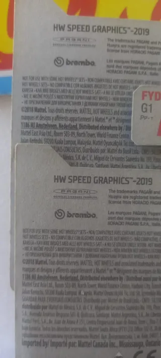 Conjunto 2 Pagani Huayra Hot Wheels