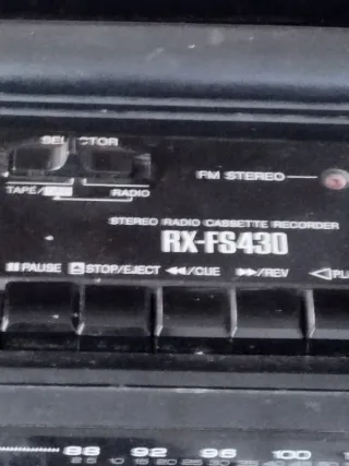 Radio Cassette Panasonic RX-FB430 Negra