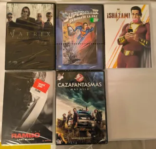 LOTE 5 PELICULAS DVD PARA ANTONIO