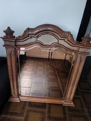 Espejo Vintage Madera y Cristal