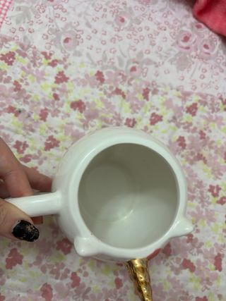 Taza Unicornio Blanca con Cuerno Dorado