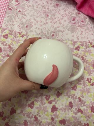 Taza Unicornio Blanca con Cuerno Dorado