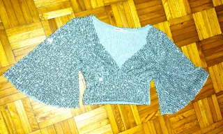 Top lentejuelas Pull&Bear talla XS
