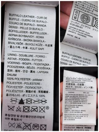 Cazadora Trucker Levi's Cuero de Búfalo Talla L