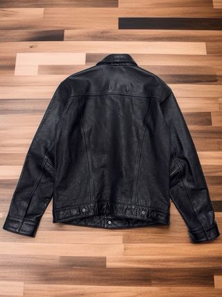 Cazadora Trucker Levi's Cuero de Búfalo Talla L