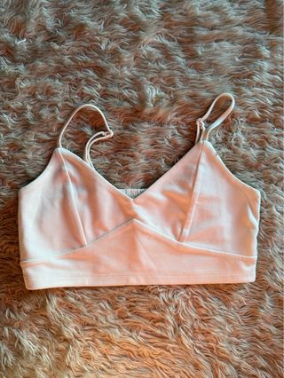 Pack 4 crop tops blancos