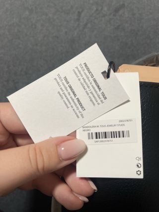 Bandolera Tous Negra con Tachuelas