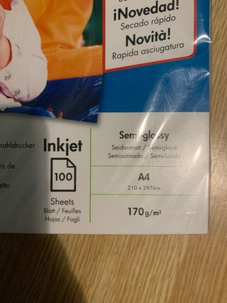 Papel Fotográfico HP Everyday Semi-Glossy