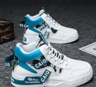 Zapatillas deportivas CAIQI blancas y azules