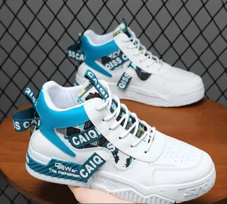 Zapatillas deportivas CAIQI blancas y azules