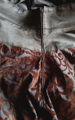 Gonna media larga donna, vintage, tg S, nera