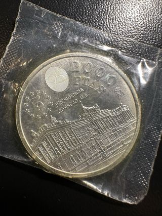 Moneda Plata 2000 PTAS España Banco de España 1995