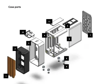 Caixa Raspberry Pi 3/4/5 Impressão 3D