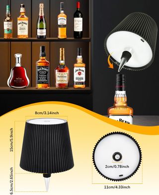 Lámpara Botella LED Inalámbrica 2 Unidades