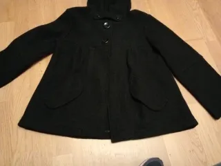 Abrigo corto mujer negro