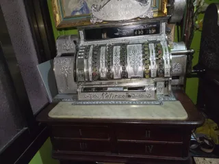 Registradora National Cromada Antigua de 1897