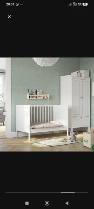 Cuna Ikea sundvik + colchón muelles a estrenar