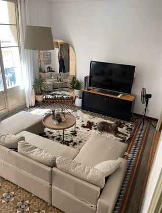 Sofá cama LA SIESTA panorámico beige