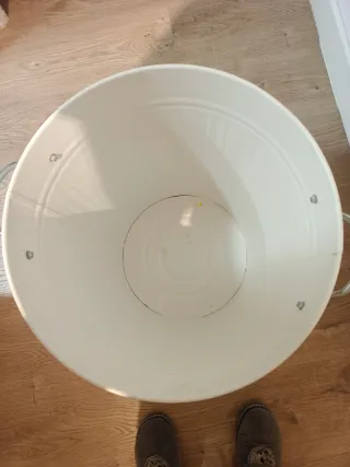 Cubo basura Ikea Knodd 40L Metal Blanco