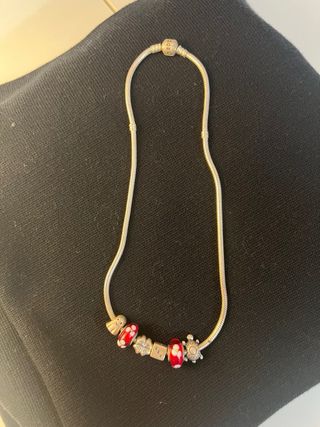 Colgante Pandora de Plata original mas abalorios