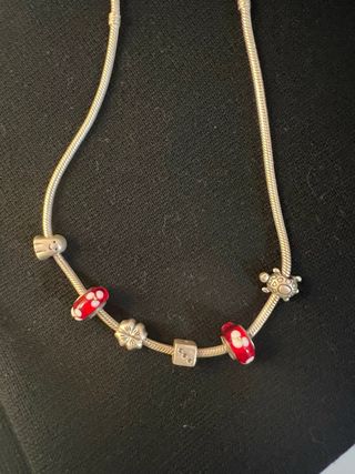 Colgante Pandora de Plata original mas abalorios