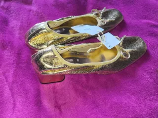 Bailarinas Stradivarius Doradas Talla 38